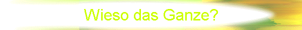 Wieso das Ganze?